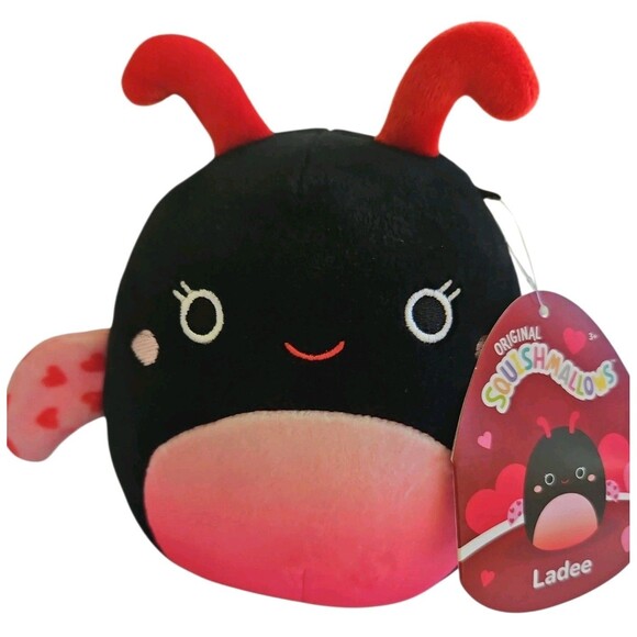 5" Inch Ladee the Ladybug Valentine Squishmallow Red Hearts ❤️ - Picture 1 of 4